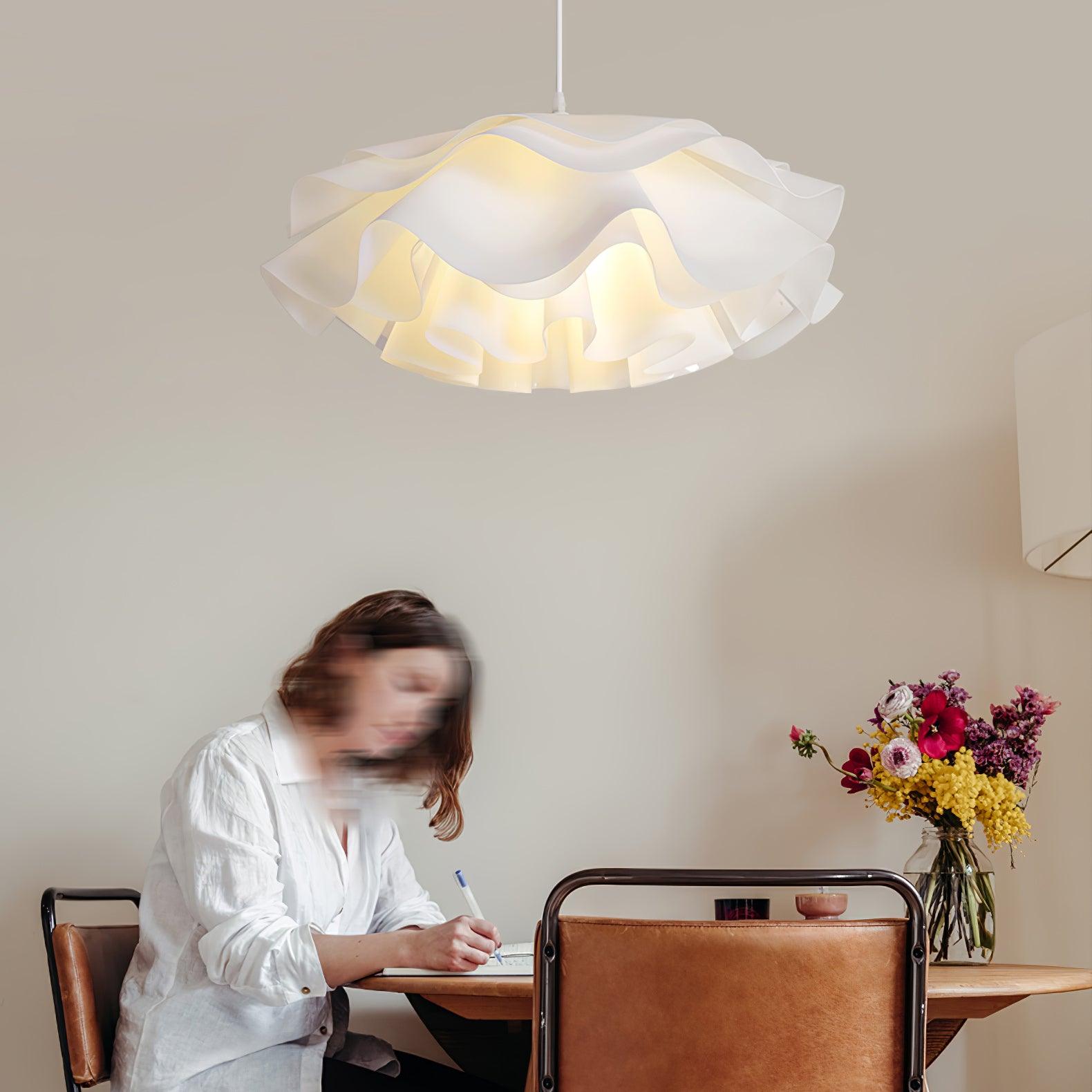 Flower Shaped White Pendant Lamp - Lamp Outdoor