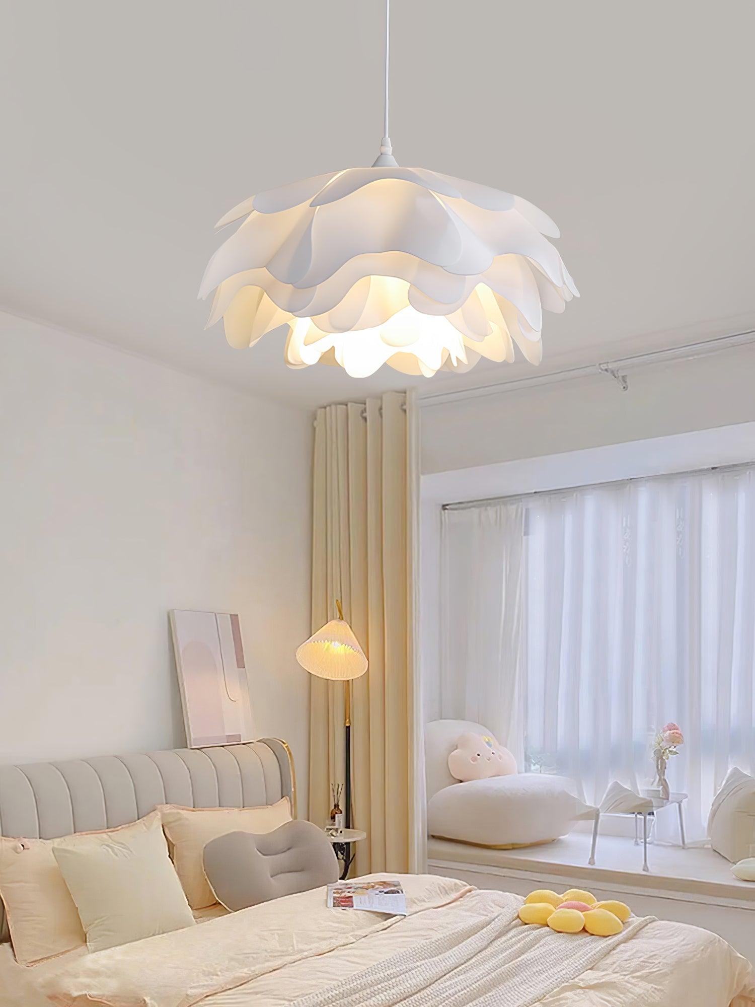 Flower Shaped White Pendant Lamp - Lamp Outdoor
