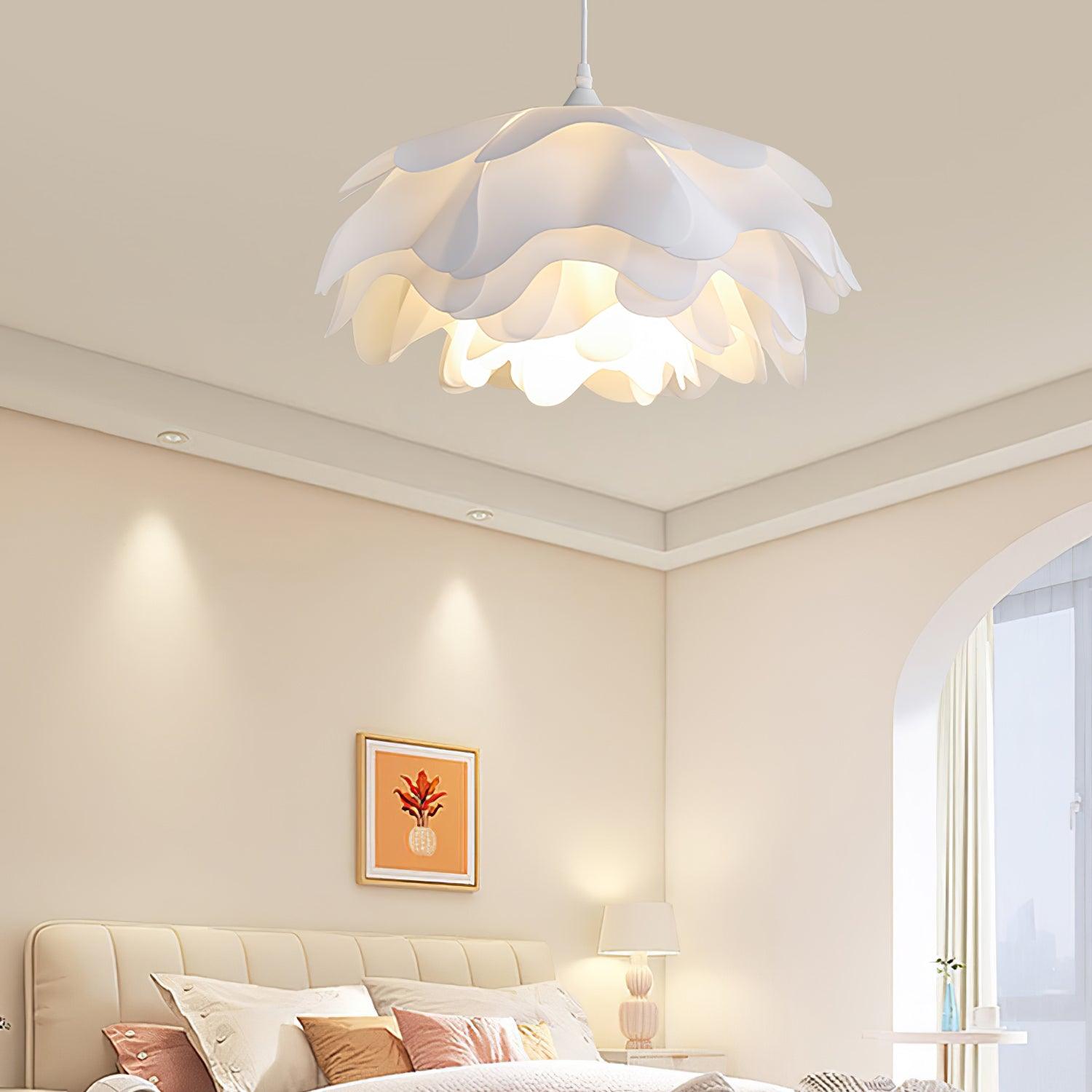 Flower Shaped White Pendant Lamp - Lamp Outdoor