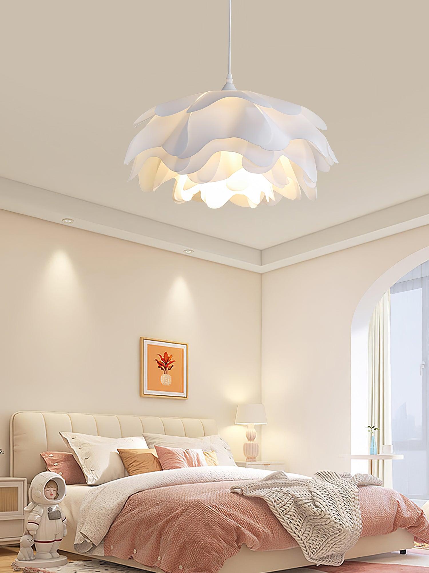 Flower Shaped White Pendant Lamp - Lamp Outdoor