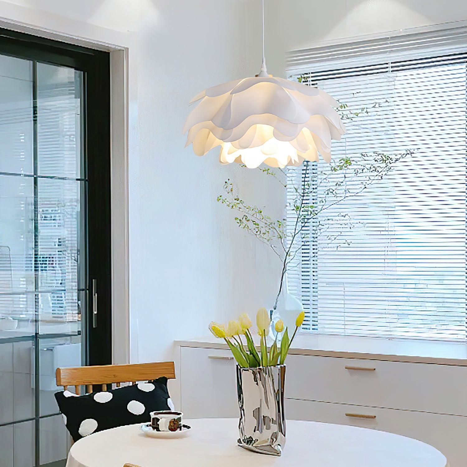 Flower Shaped White Pendant Lamp - Lamp Outdoor