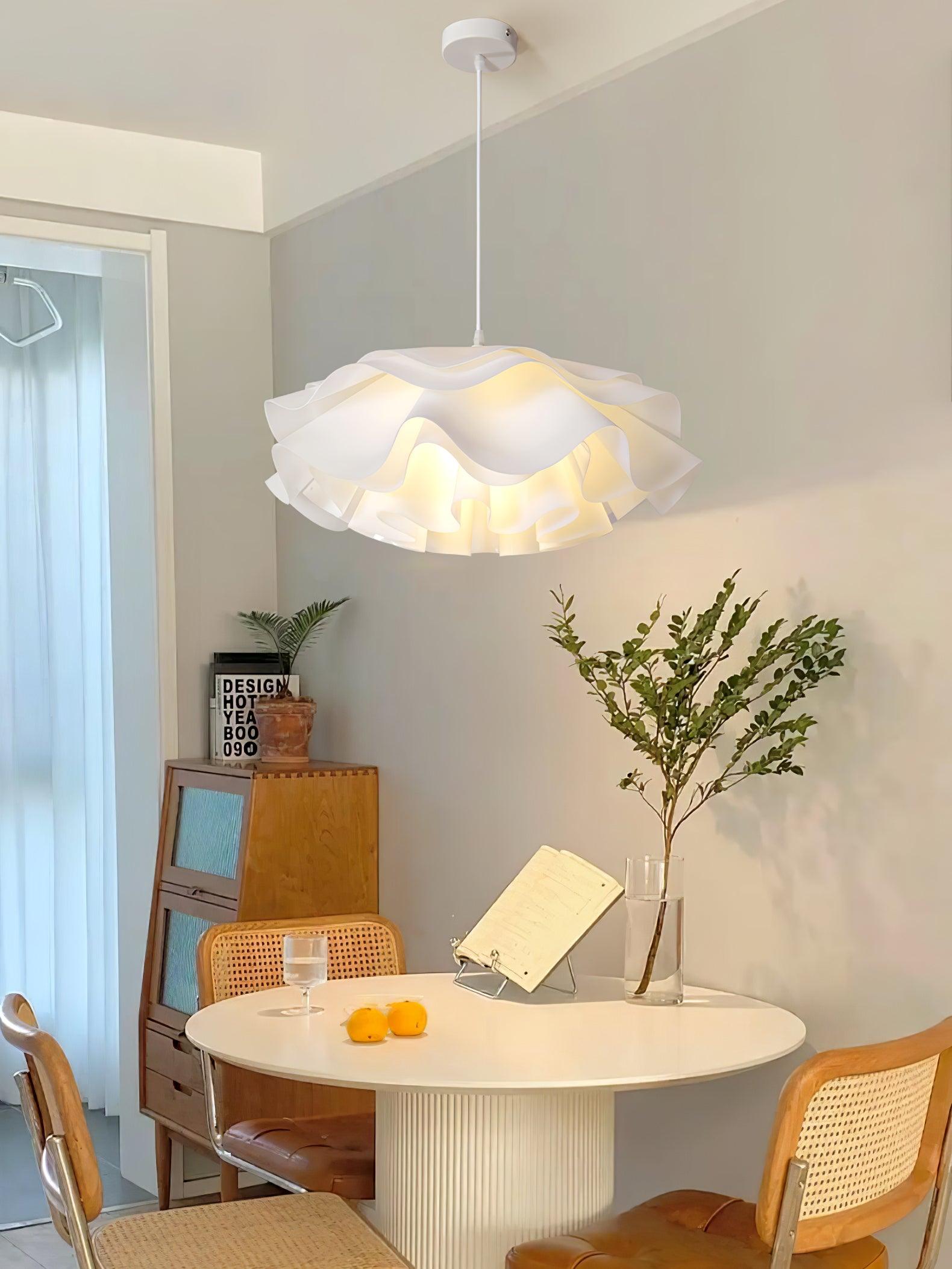 Flower Shaped White Pendant Lamp - Lamp Outdoor