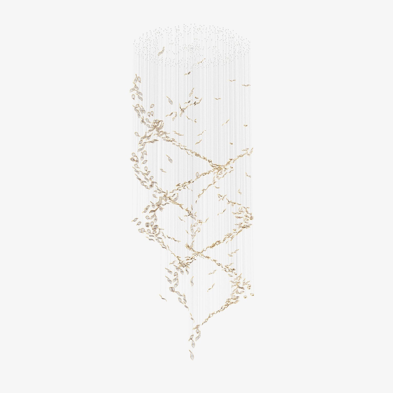 Lustra Chandelier Cascading Leaf Luxe - Lamp Outdoor