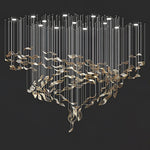 Lustra Chandelier Cascading Leaf Luxe - Lamp Outdoor