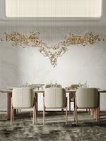 Lustra Chandelier Cascading Leaf Luxe - Lamp Outdoor