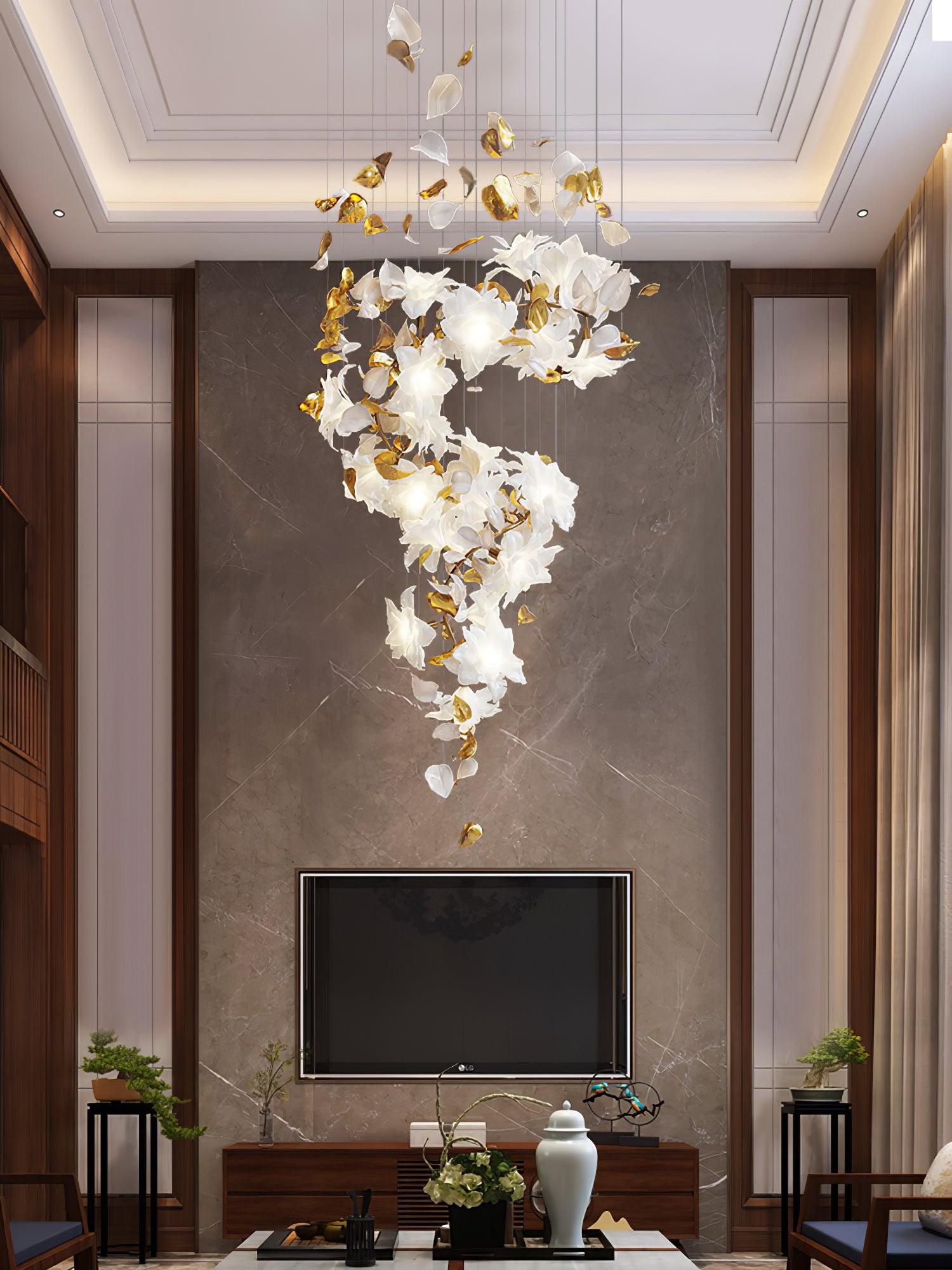 Flying Flowers Fluttering Chandelier - Lamp Outdoor