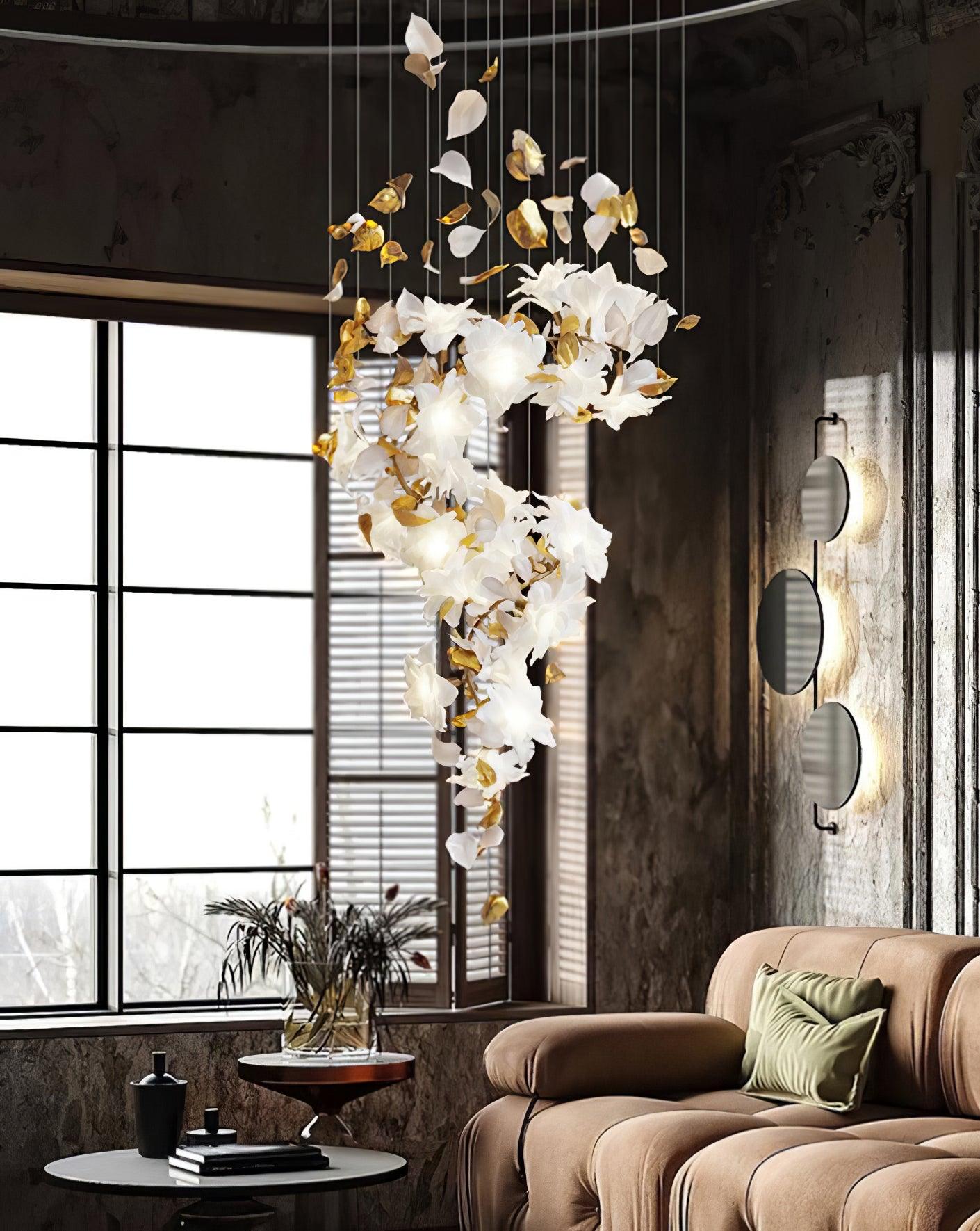 Flying Flowers Fluttering Chandelier - Lamp Outdoor