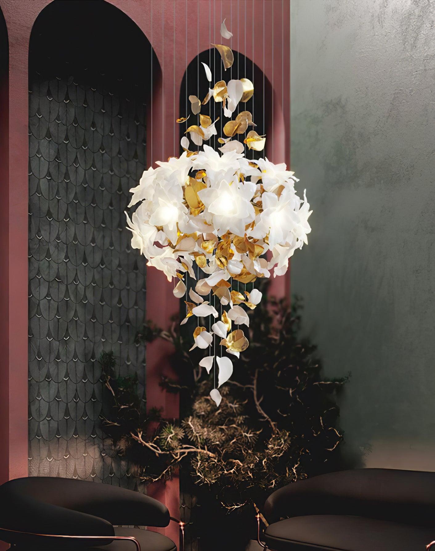 Flying Flowers Fluttering Chandelier - Lamp Outdoor