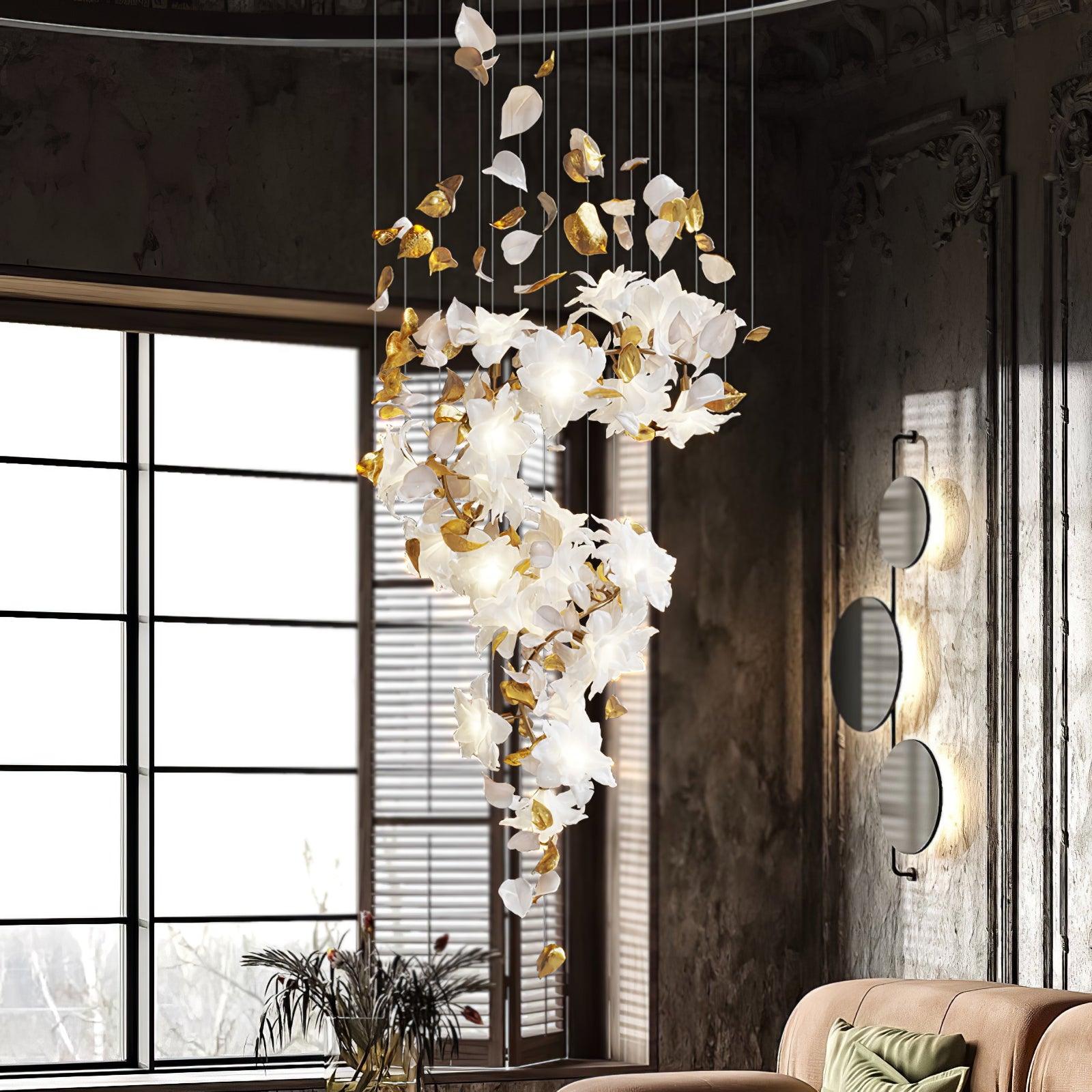 Flying Flowers Fluttering Chandelier - Lamp Outdoor