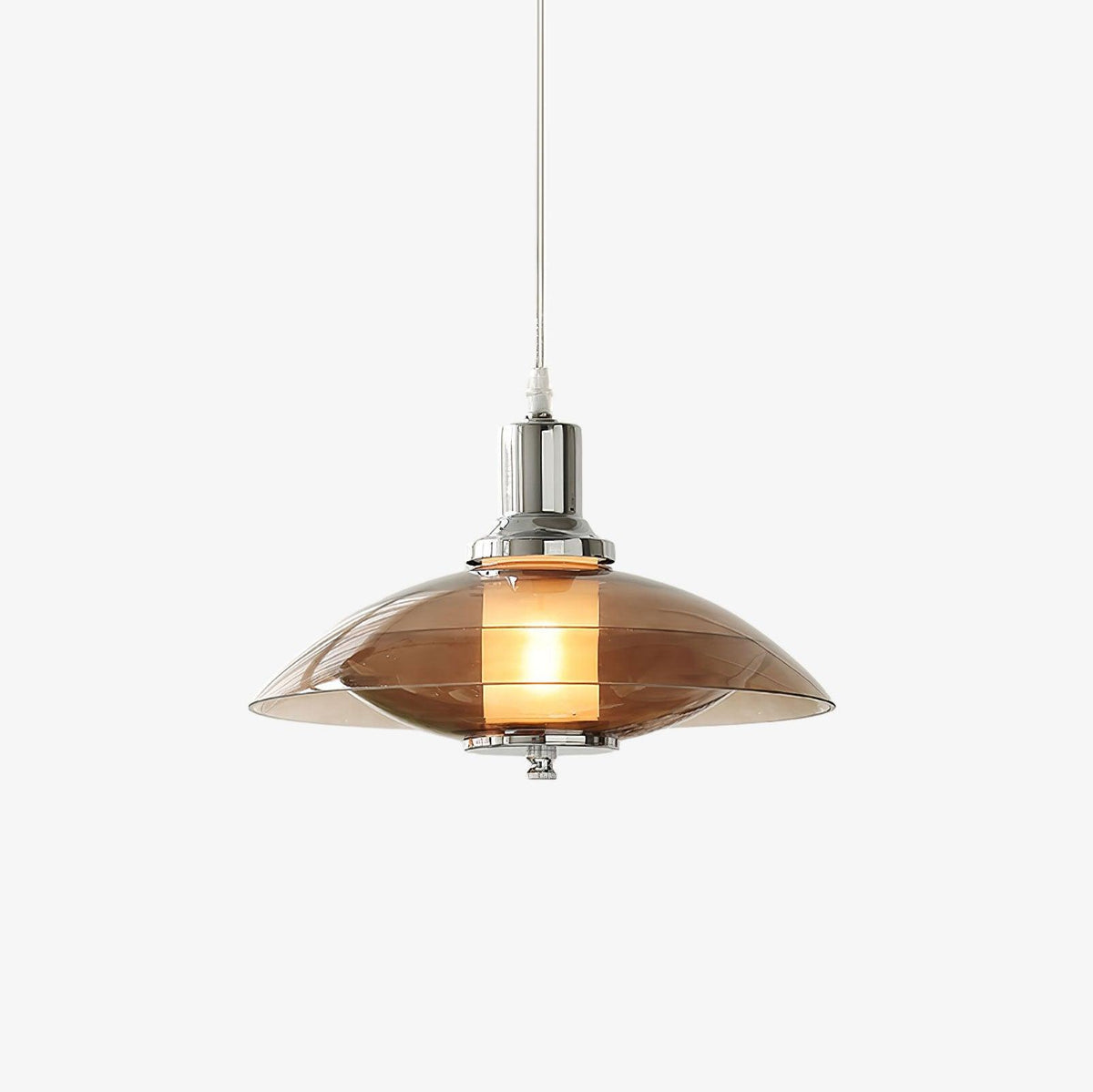 Flying Saucer Chrome Pendant Light - Lamp Outdoor