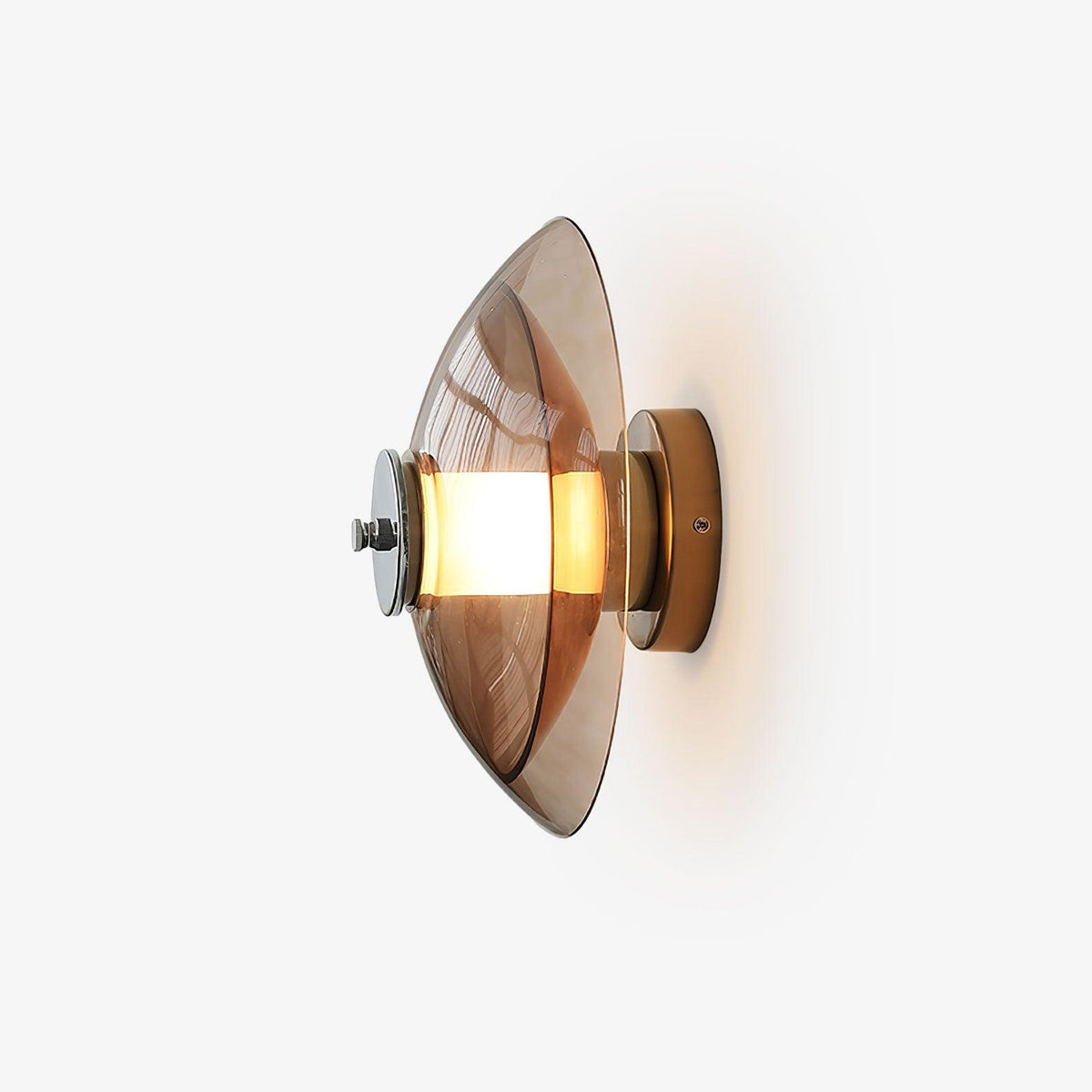 Flying Saucer Chrome Wall Light - Lamp Outdoor