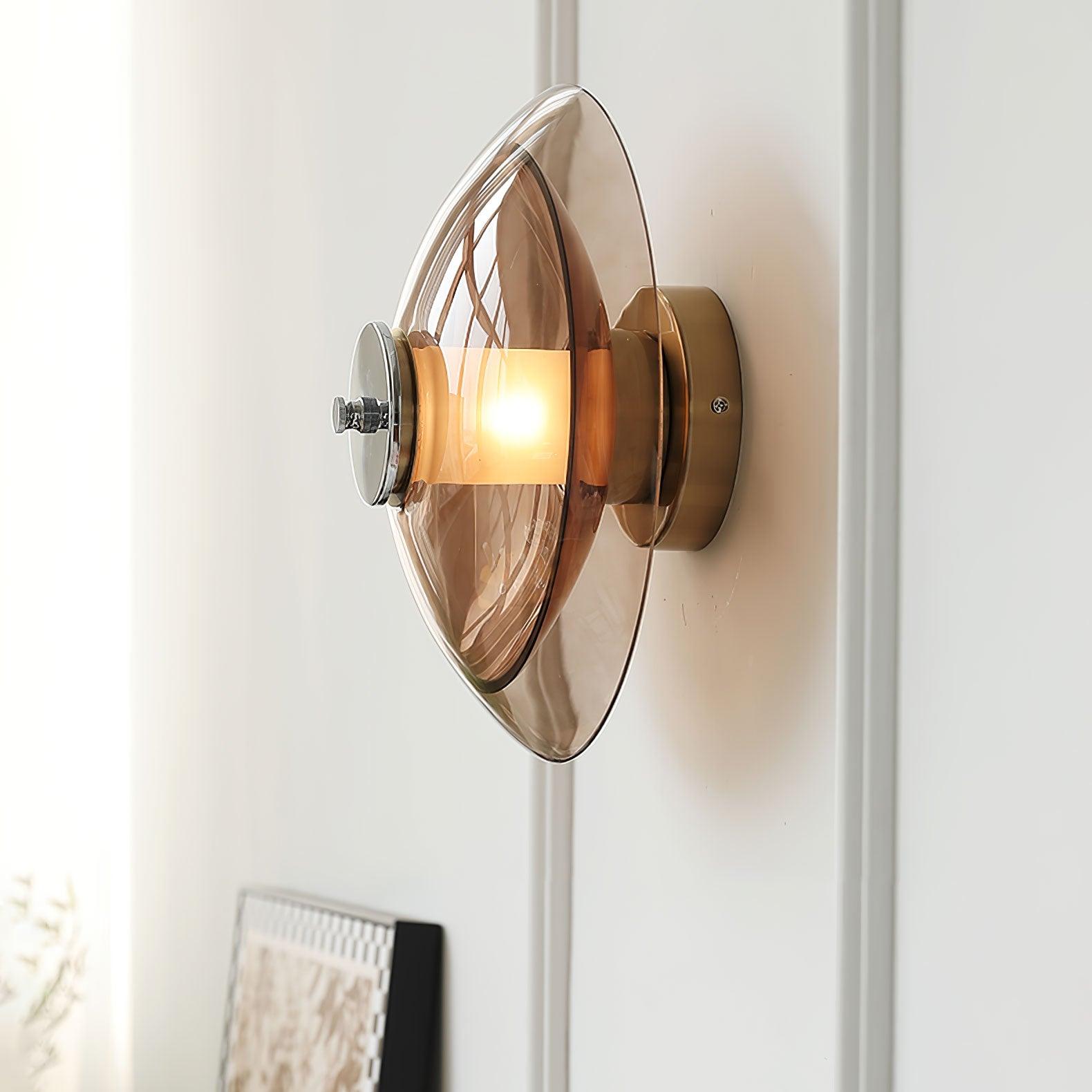 Flying Saucer Chrome Wall Light - Lamp Outdoor