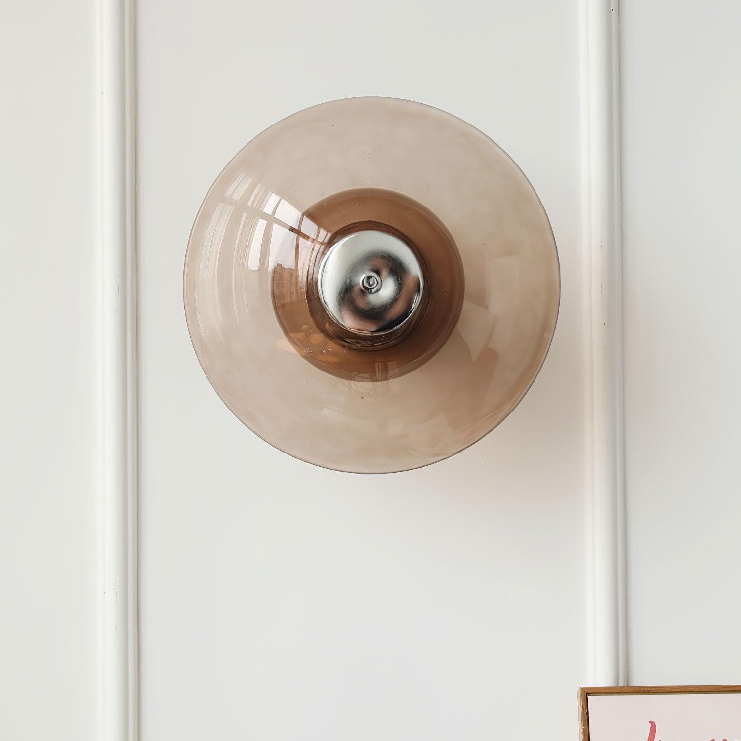 Flying Saucer Chrome Wall Light - Lamp Outdoor