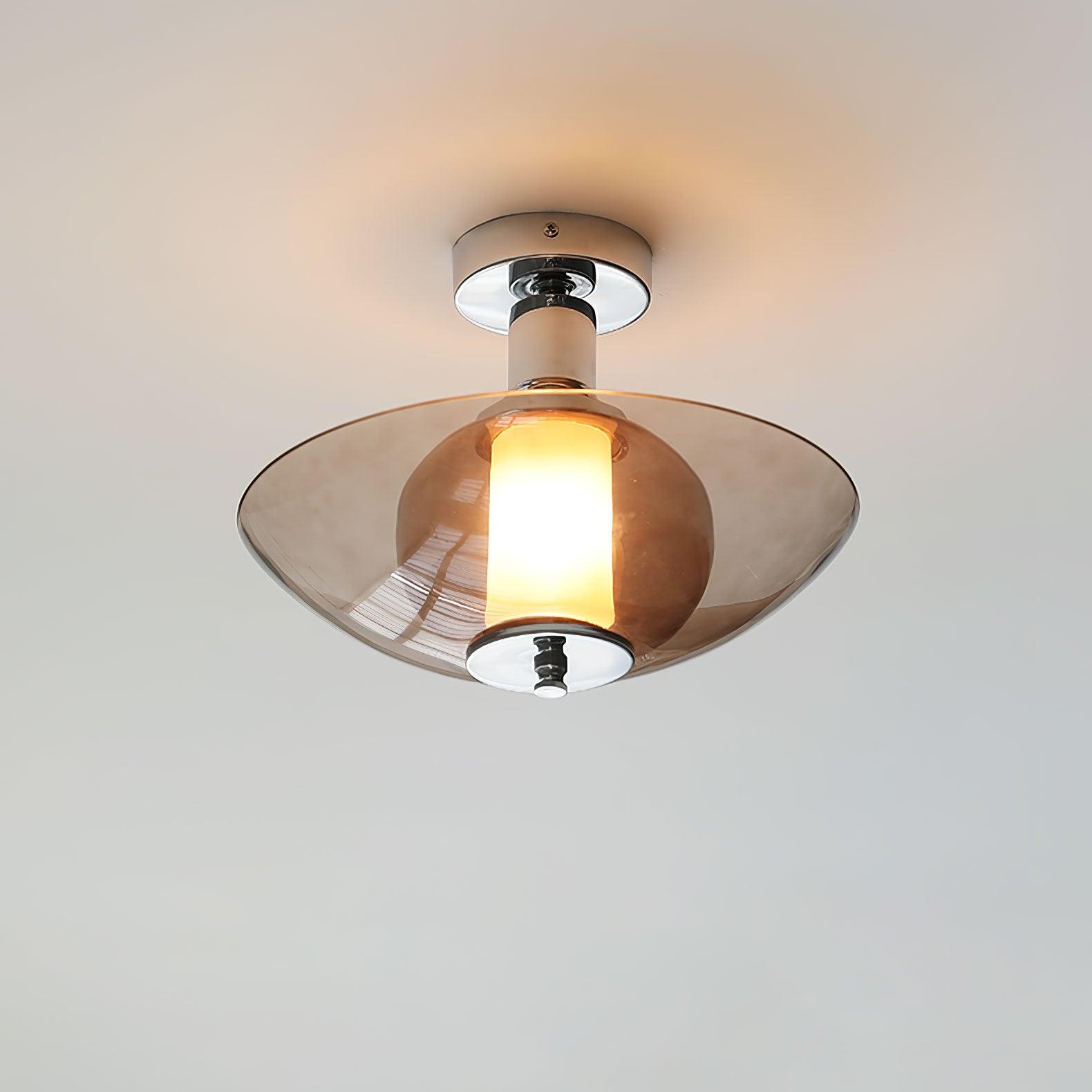 Flying Saucer Chrome Wall Light - Lamp Outdoor