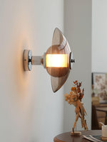 Flying Saucer Chrome Wall Light - Lamp Outdoor