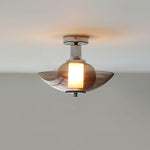 Flying Saucer Chrome Wall Light - Lamp Outdoor
