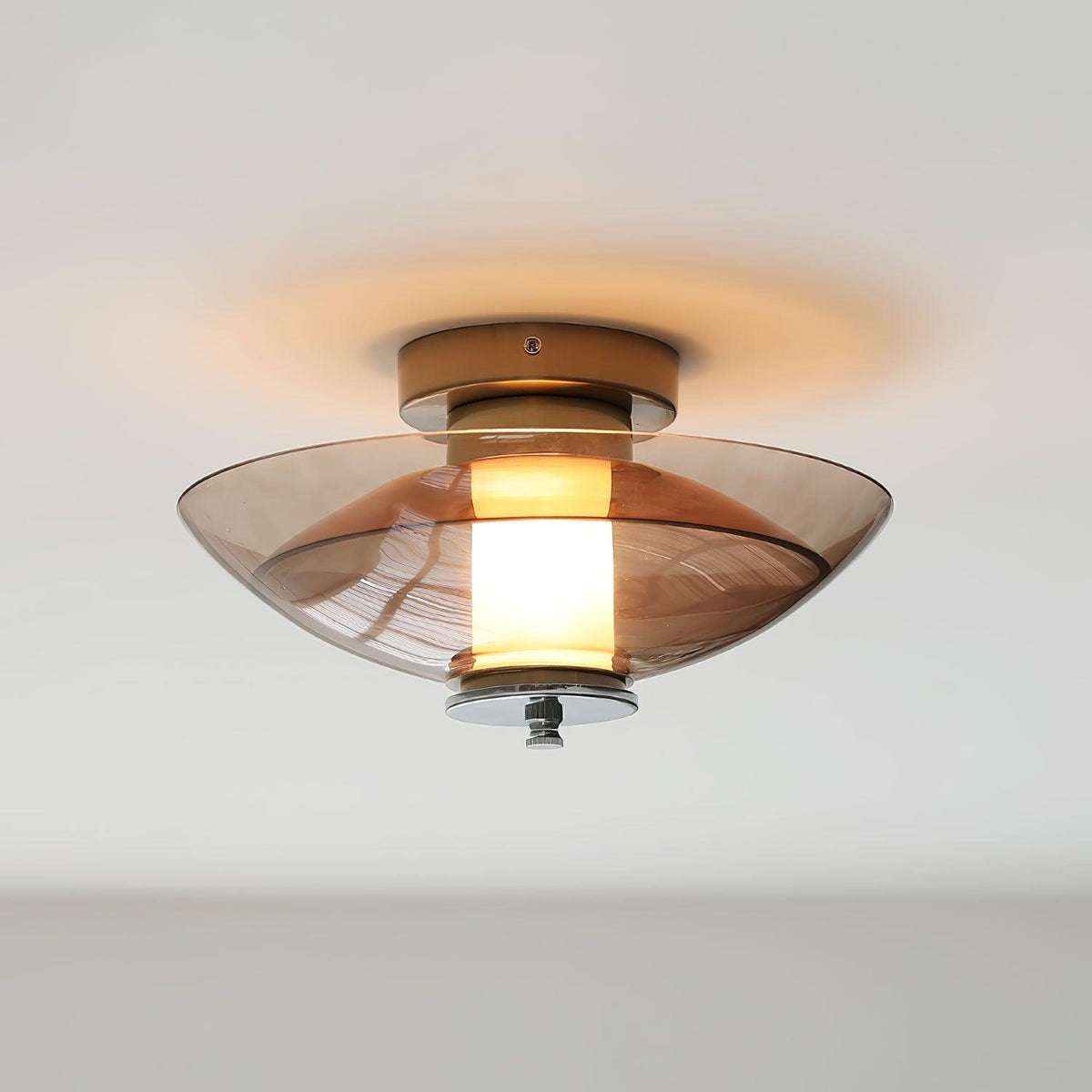 Flying Saucer Chrome Wall Light - Lamp Outdoor