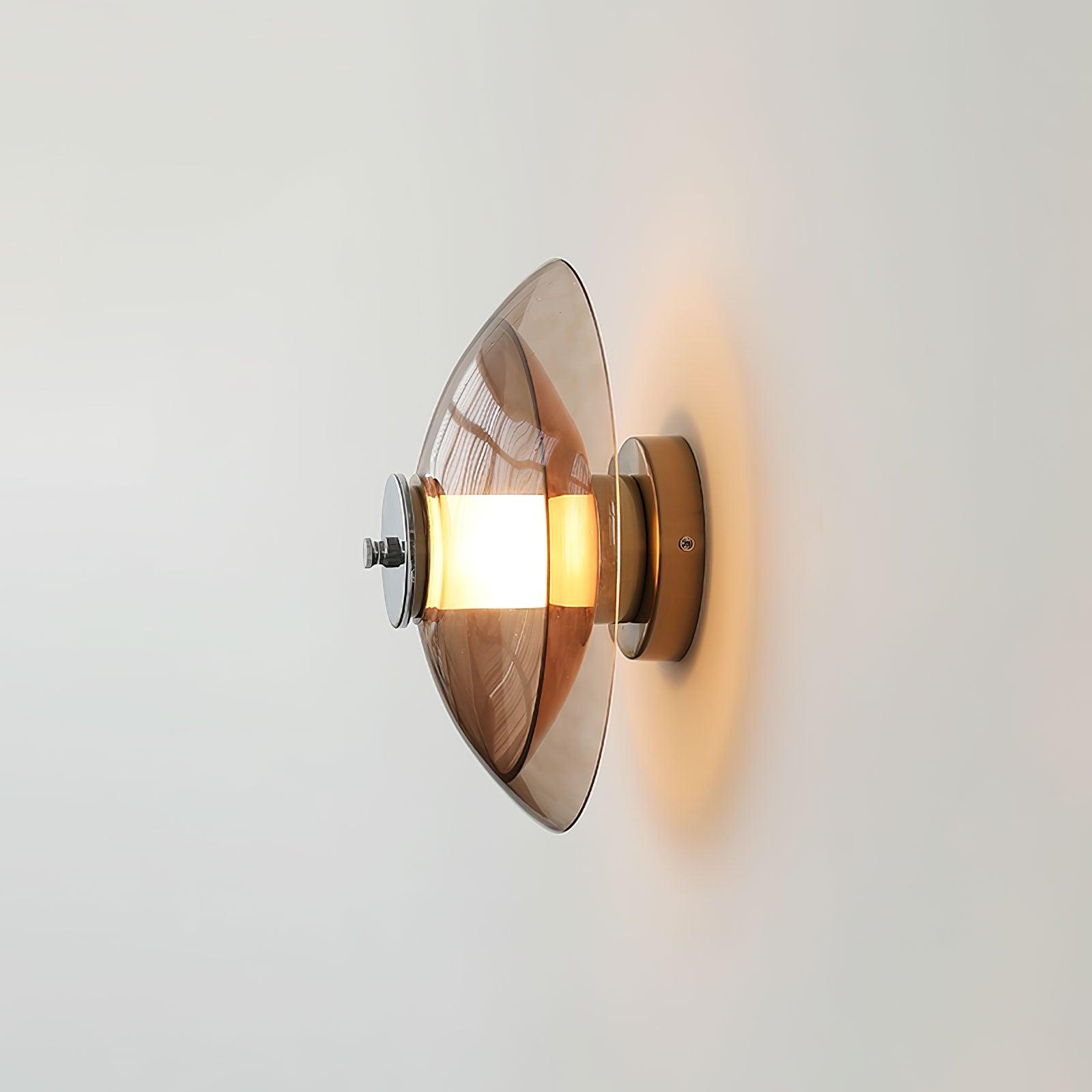 Flying Saucer Chrome Wall Light - Lamp Outdoor