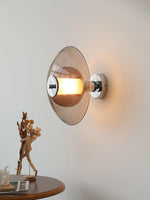 Flying Saucer Chrome Wall Light - Lamp Outdoor