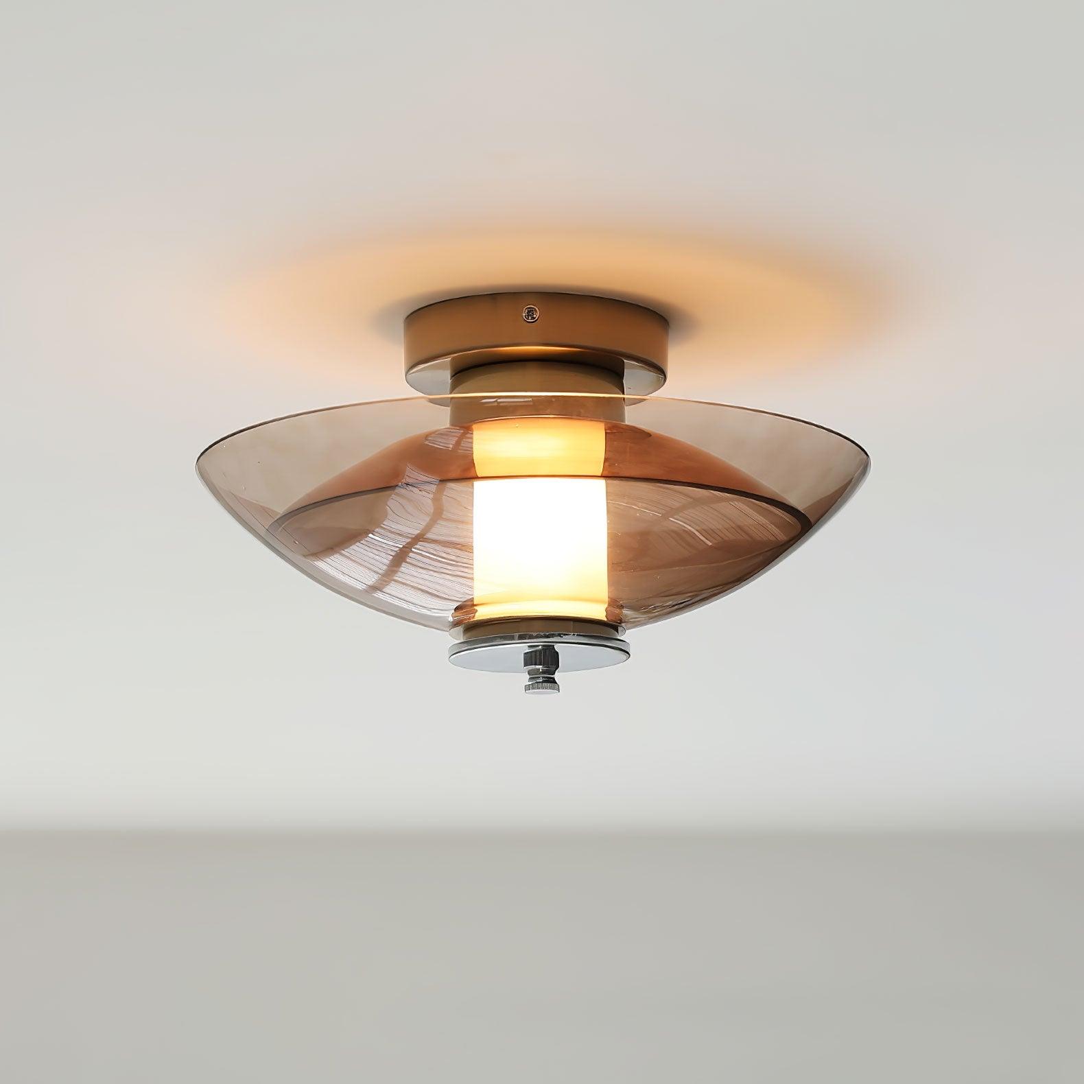 Flying Saucer Chrome Wall Light - Lamp Outdoor