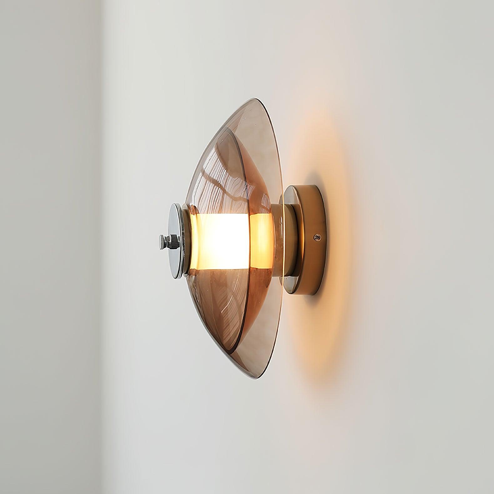 Flying Saucer Chrome Wall Light - Lamp Outdoor