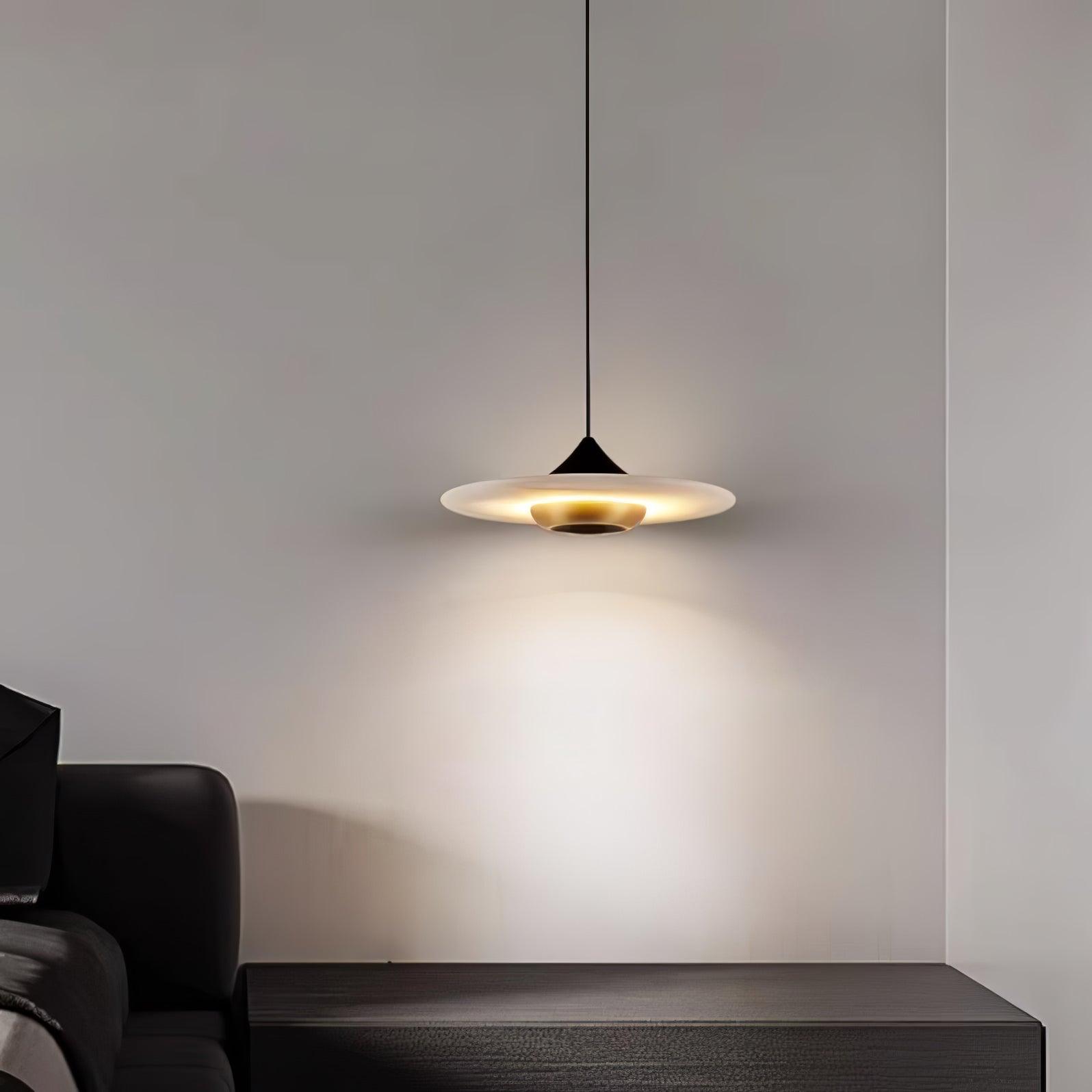 Flying Saucer Marble Pendant Lamp - Lamp Outdoor