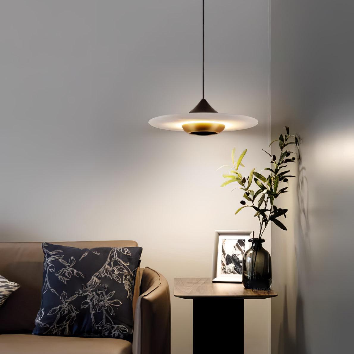 Flying Saucer Marble Pendant Lamp - Lamp Outdoor