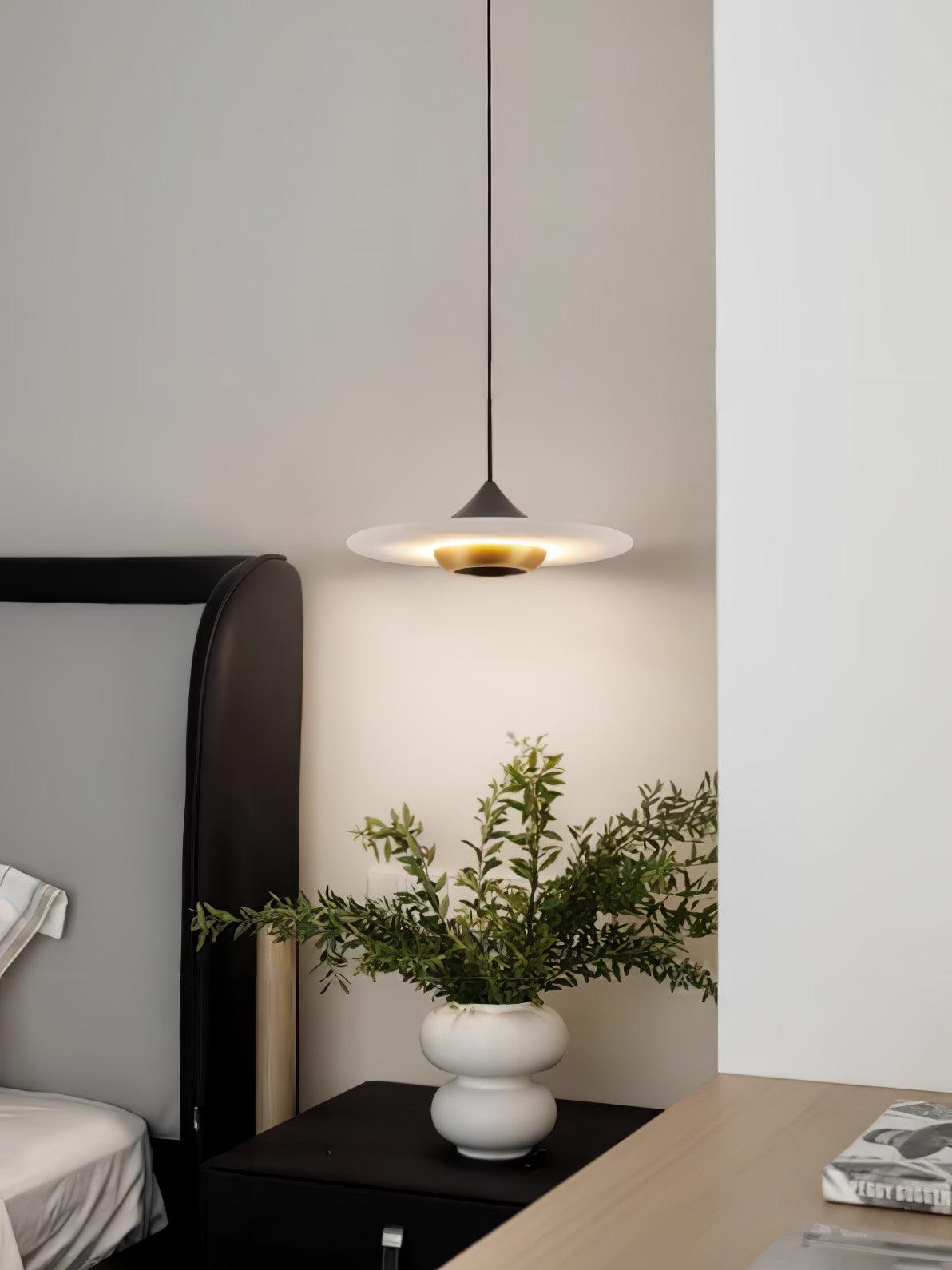 Flying Saucer Marble Pendant Lamp - Lamp Outdoor