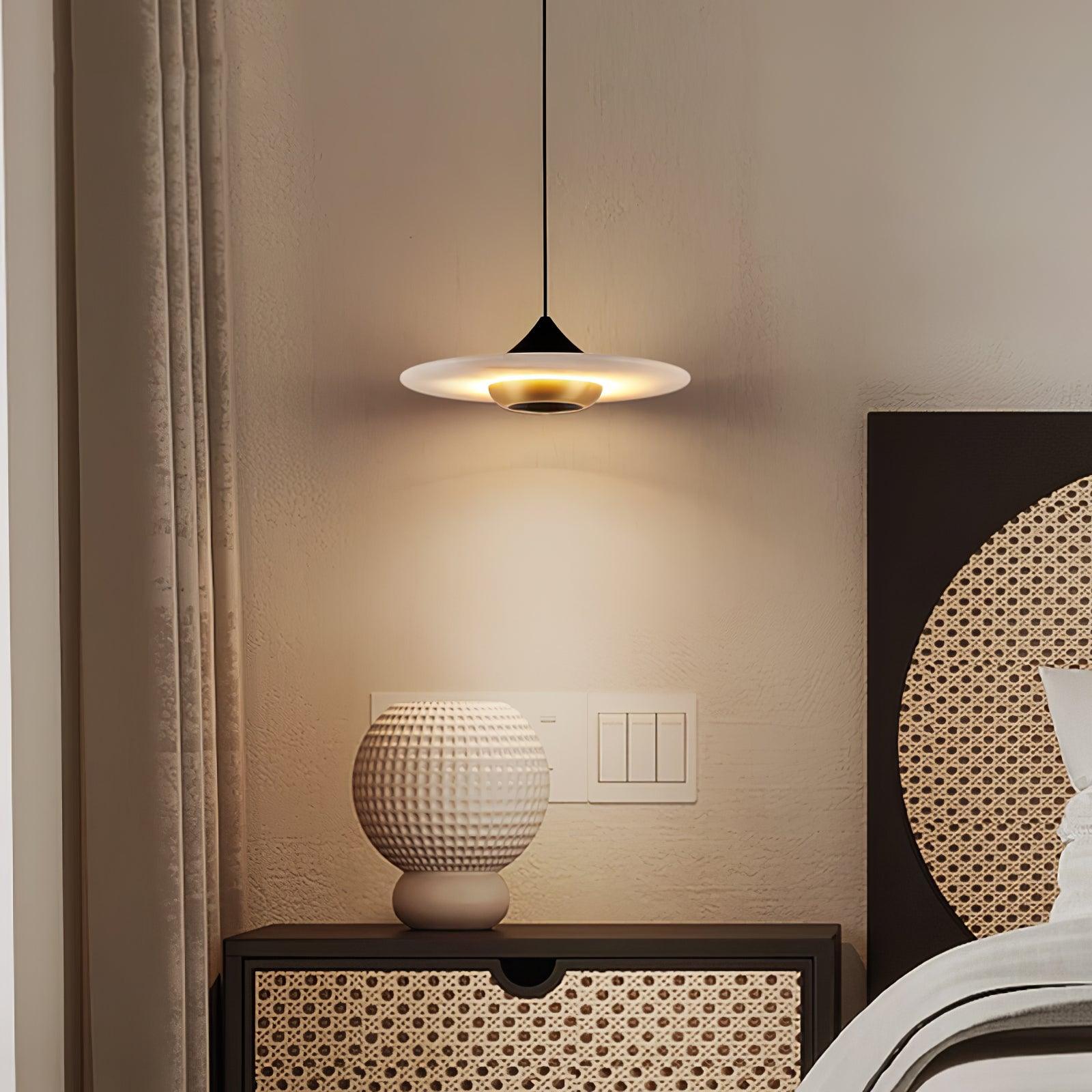 Flying Saucer Marble Pendant Lamp - Lamp Outdoor
