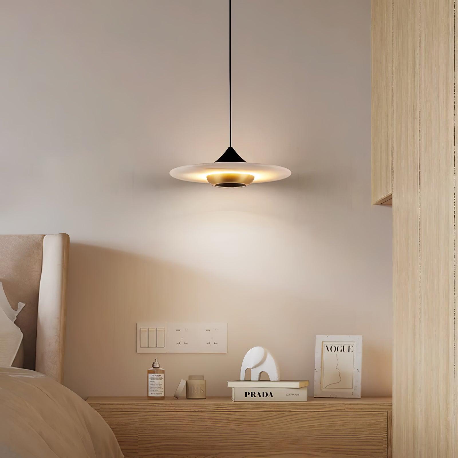 Flying Saucer Marble Pendant Lamp - Lamp Outdoor