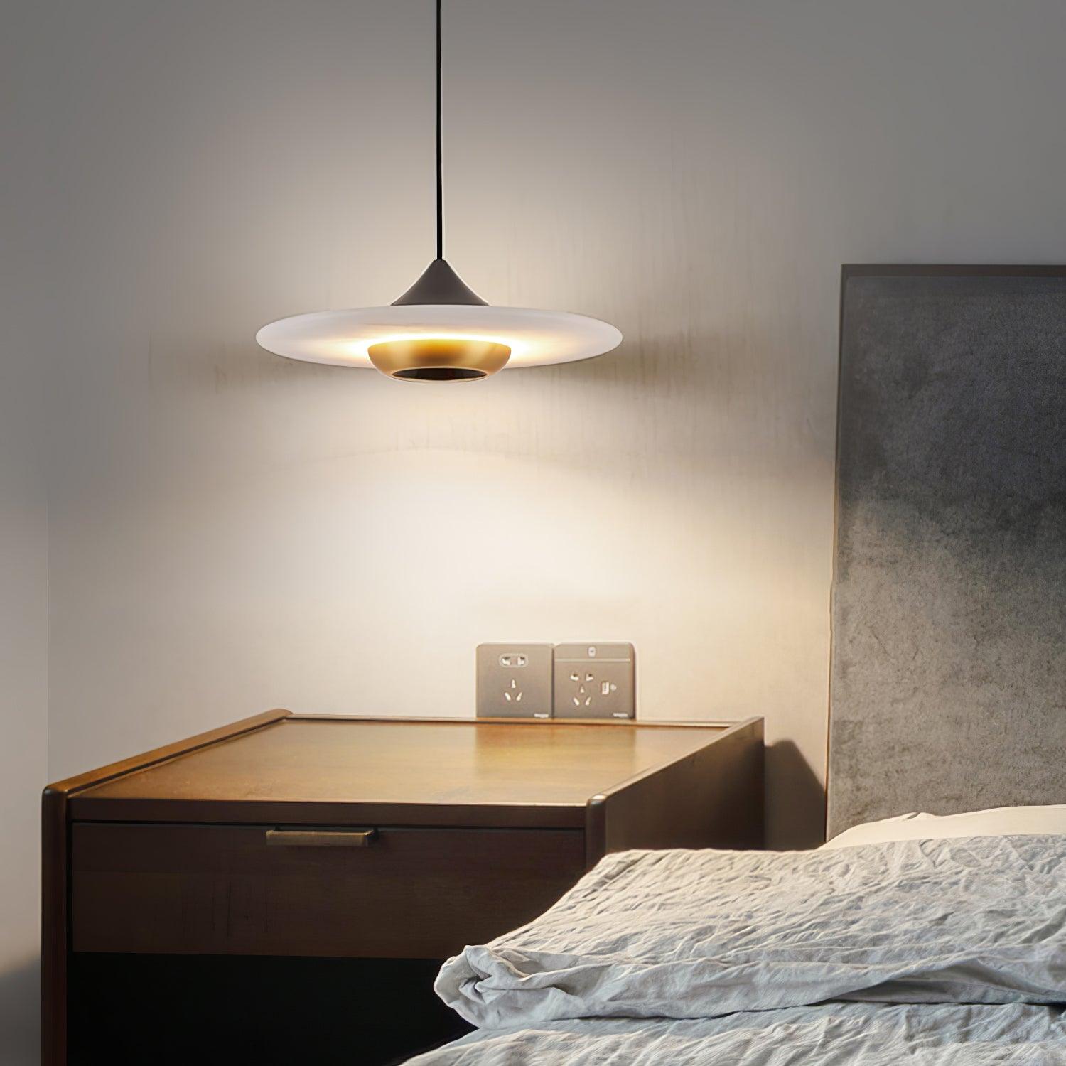 Flying Saucer Marble Pendant Lamp - Lamp Outdoor
