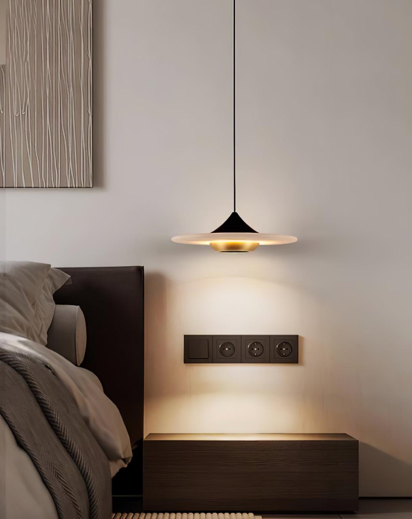 Flying Saucer Marble Pendant Lamp - Lamp Outdoor