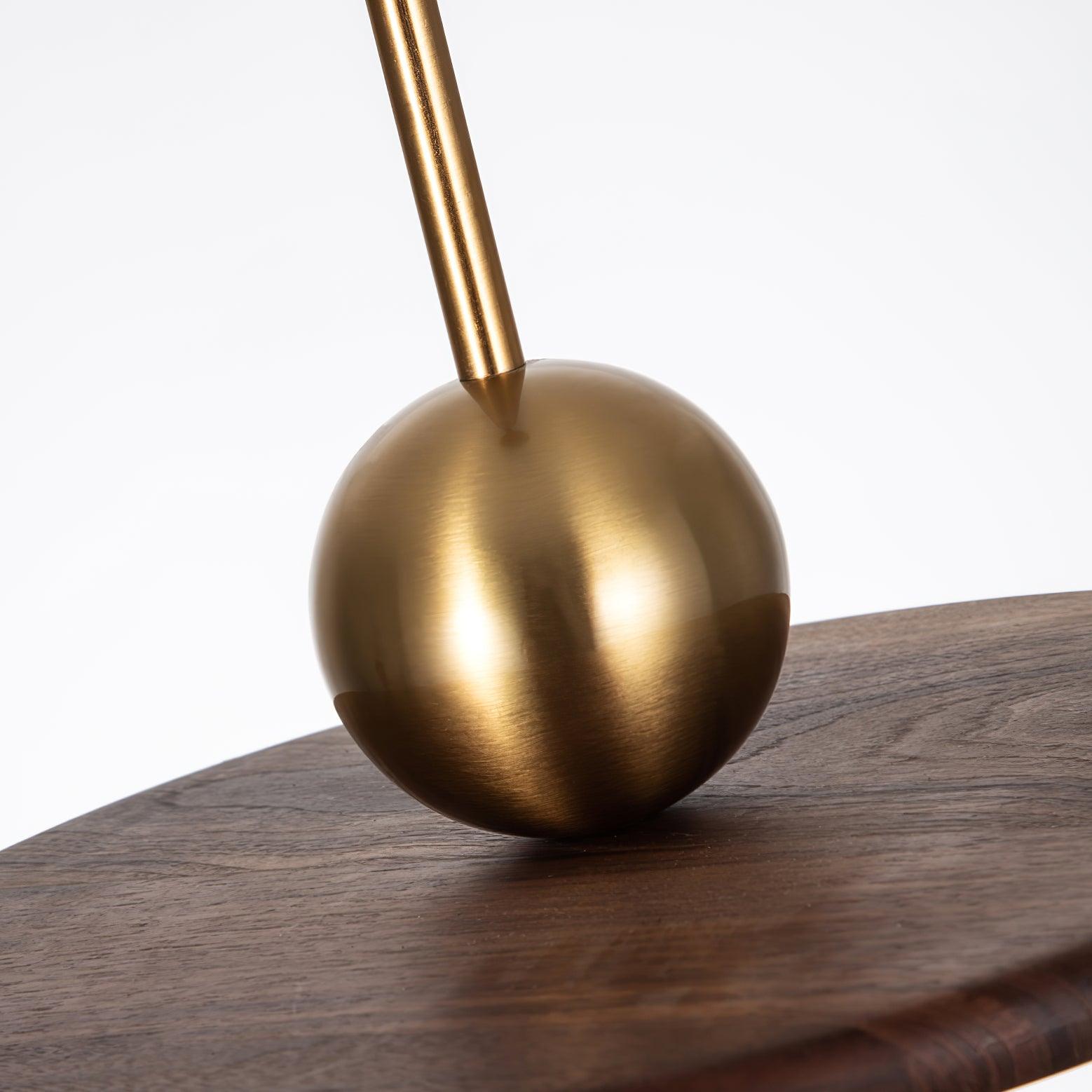 Flying Saucer Walnut Pendant Lamp - Lamp Outdoor