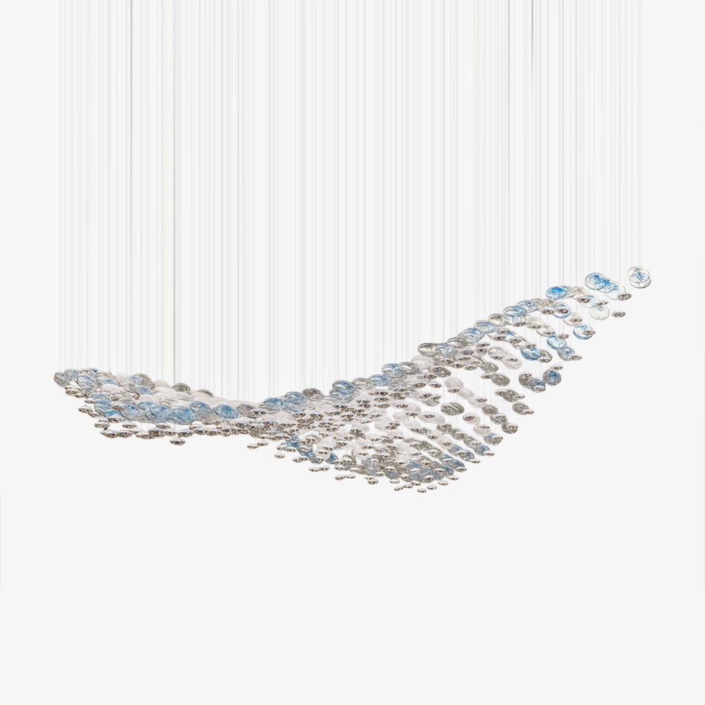 Ilvyniel Crystal Wave Chandelier - Lamp Outdoor
