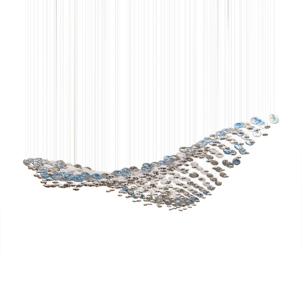 Ilvyniel Crystal Wave Chandelier - Lamp Outdoor