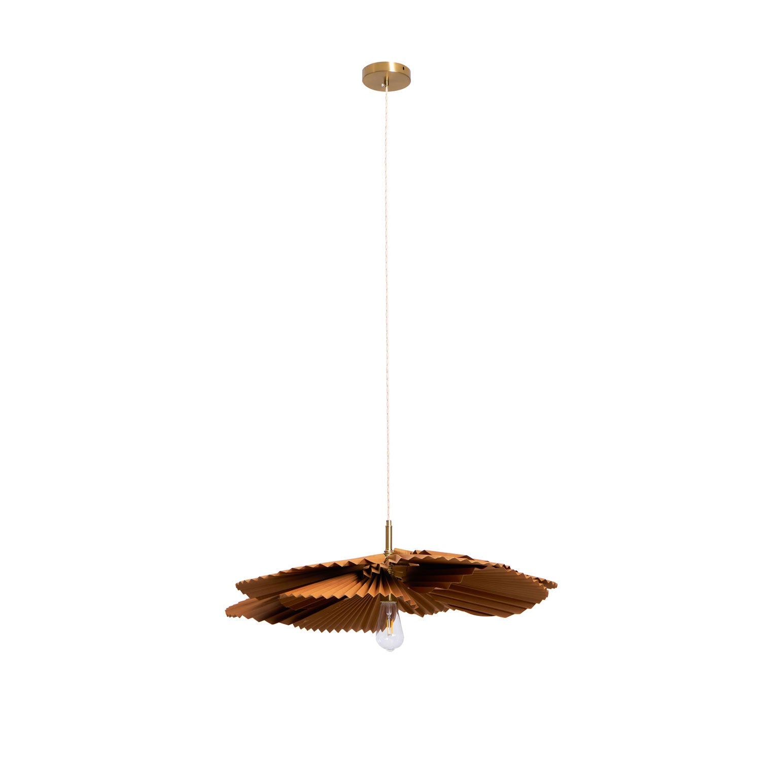 Folded Leaf Lotus Pendant Lamp - Lamp Outdoor