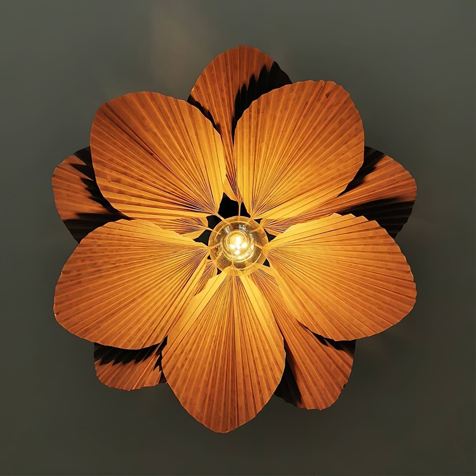 Folded Leaf Lotus Pendant Lamp - Lamp Outdoor