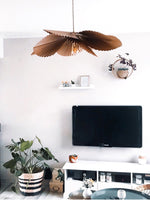 Folded Leaf Lotus Pendant Lamp - Lamp Outdoor