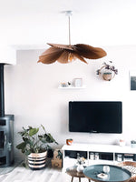 Folded Leaf Lotus Pendant Lamp - Lamp Outdoor