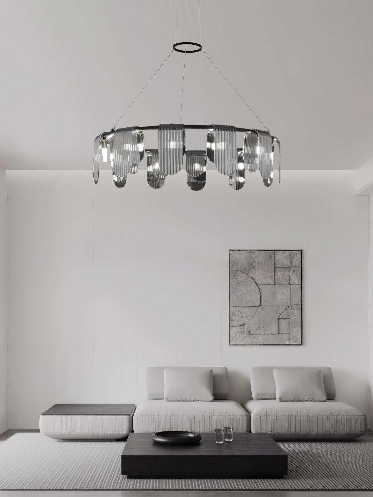 Leo Modern Glass Chandelier - Lamp Outdoor