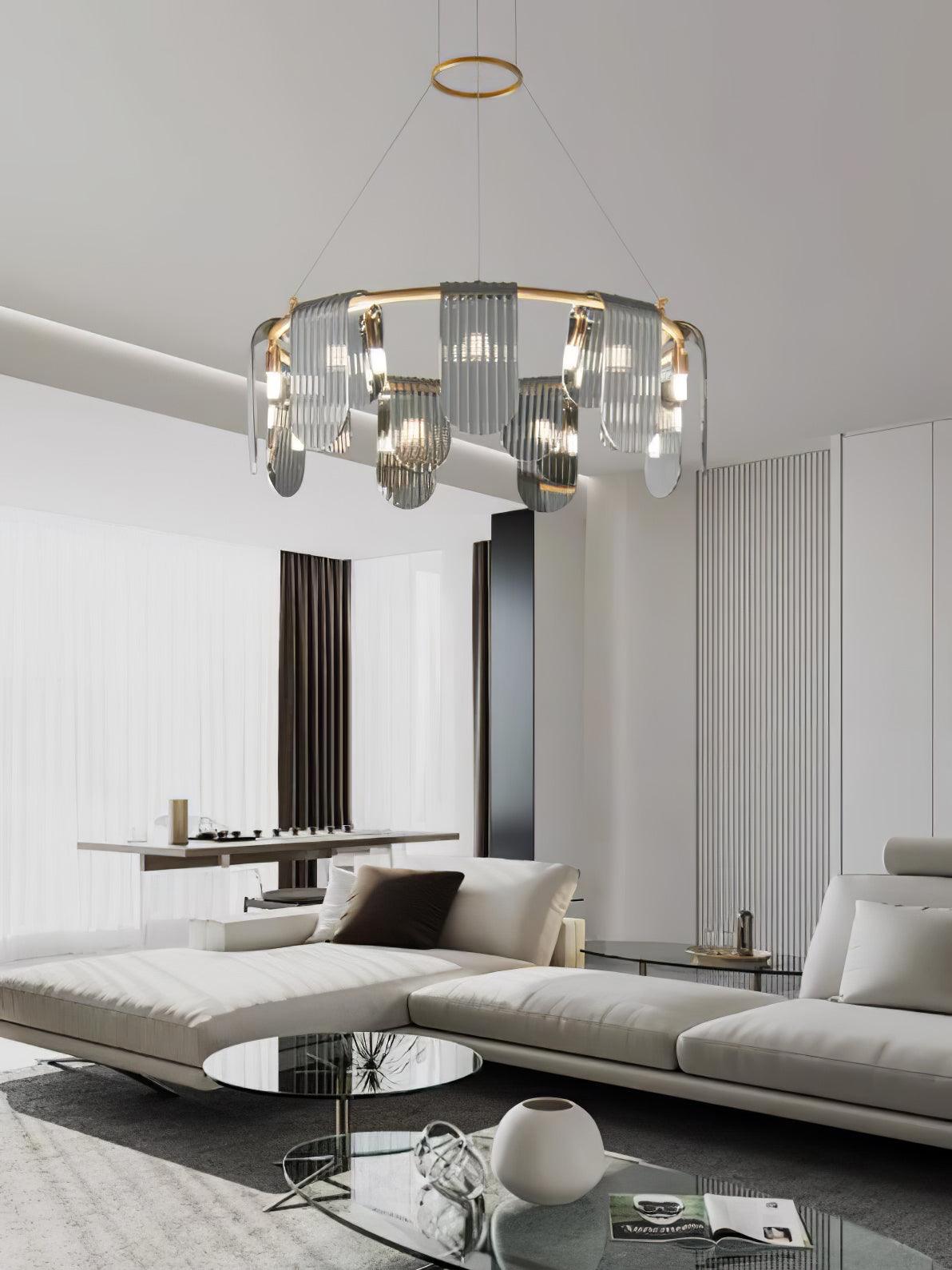 Leo Modern Glass Chandelier - Lamp Outdoor
