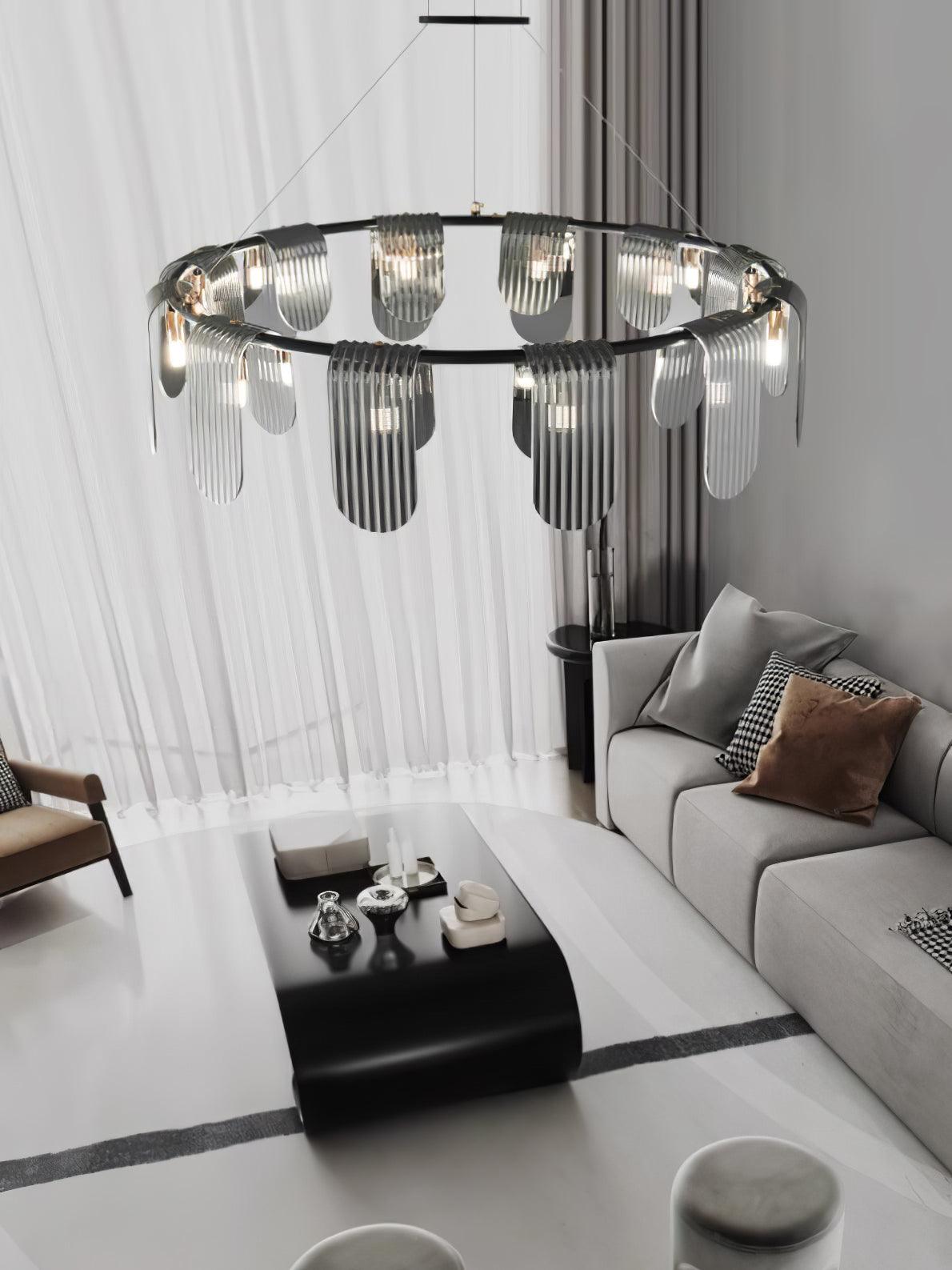Leo Modern Glass Chandelier - Lamp Outdoor