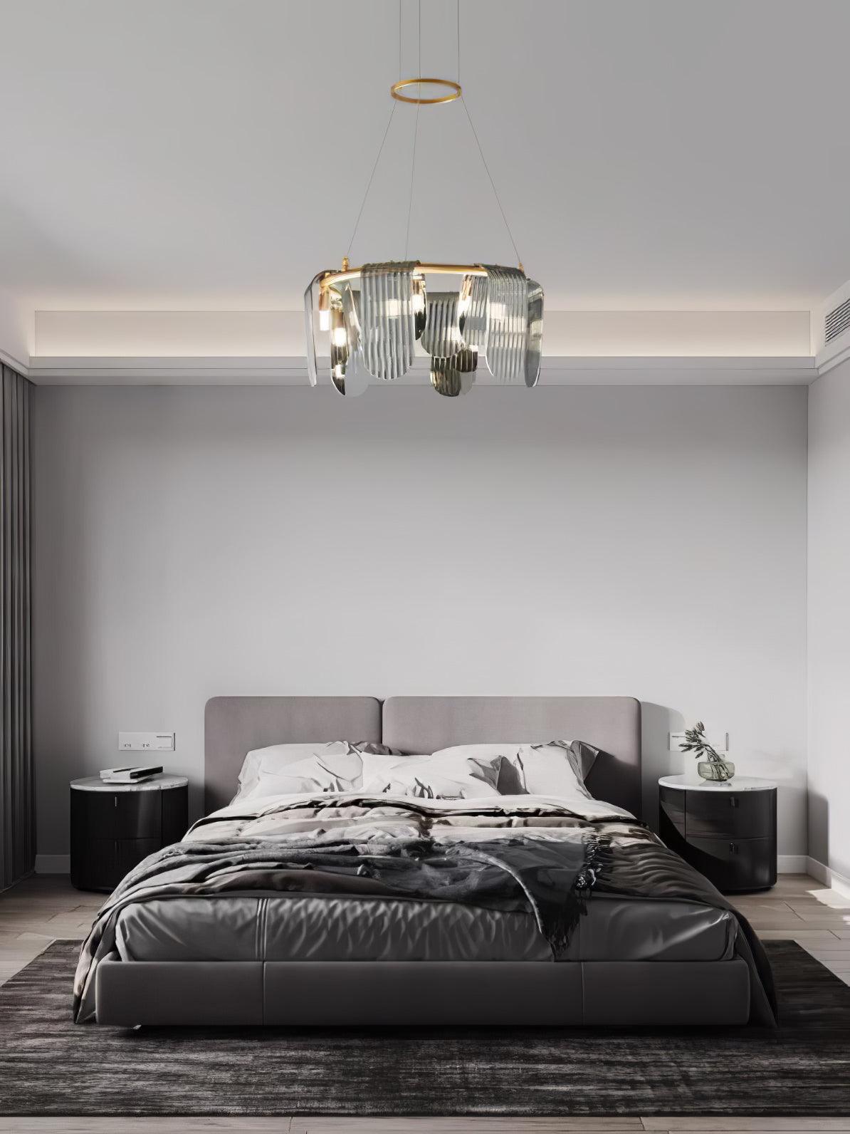 Leo Modern Glass Chandelier - Lamp Outdoor
