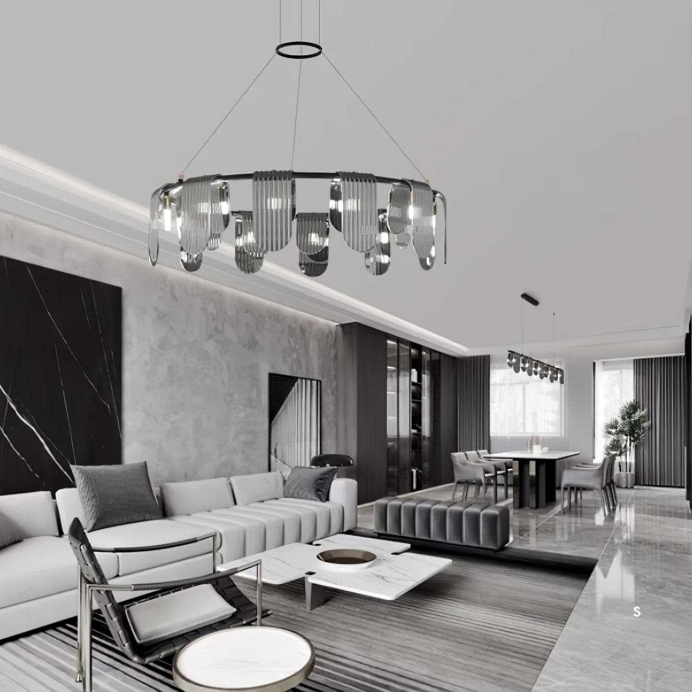 Leo Modern Glass Chandelier - Lamp Outdoor