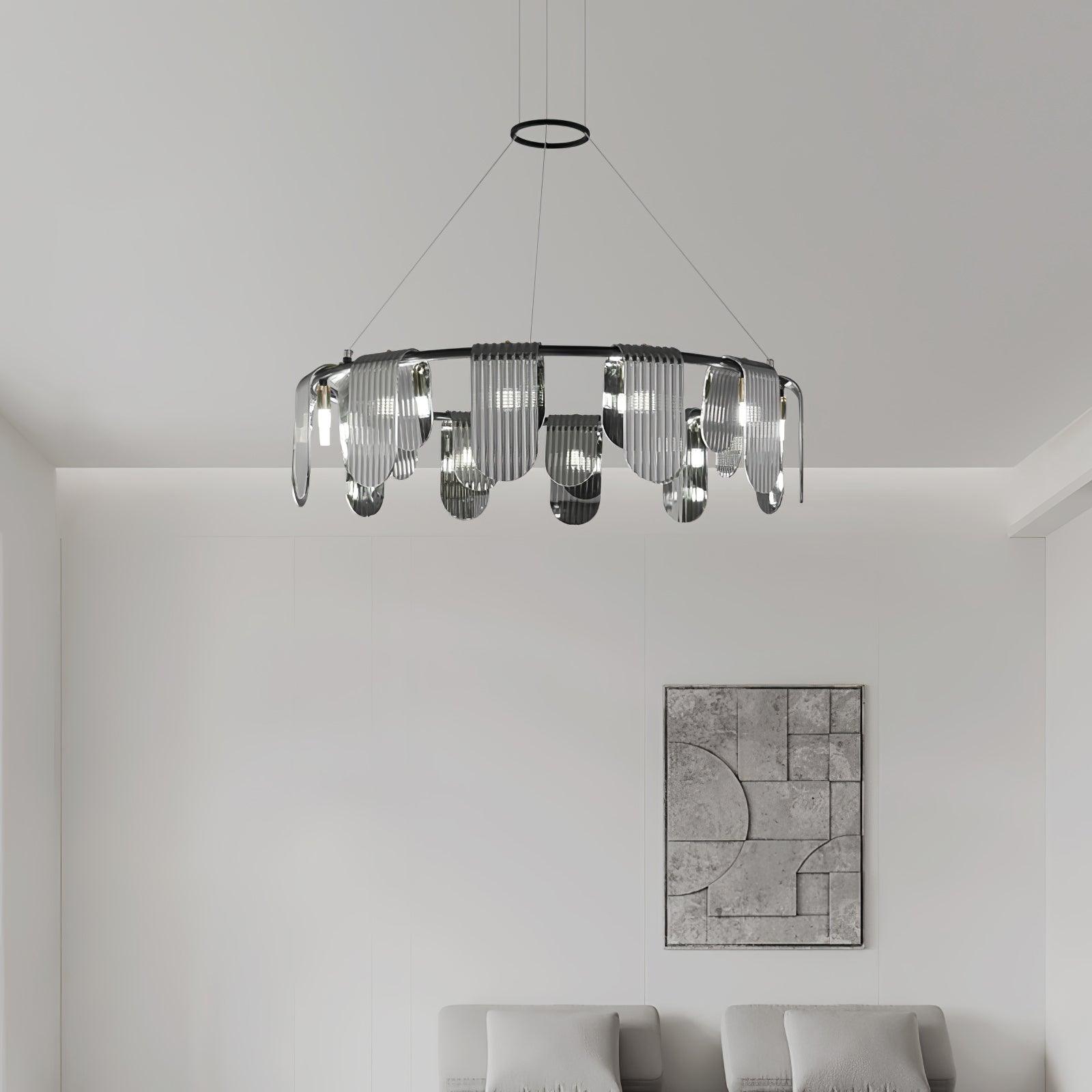 Leo Modern Glass Chandelier - Lamp Outdoor