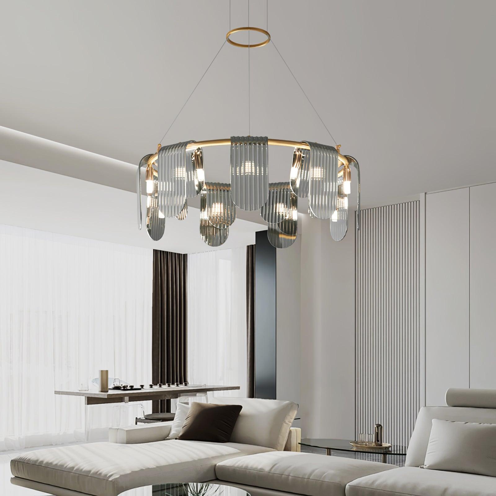 Leo Modern Glass Chandelier - Lamp Outdoor