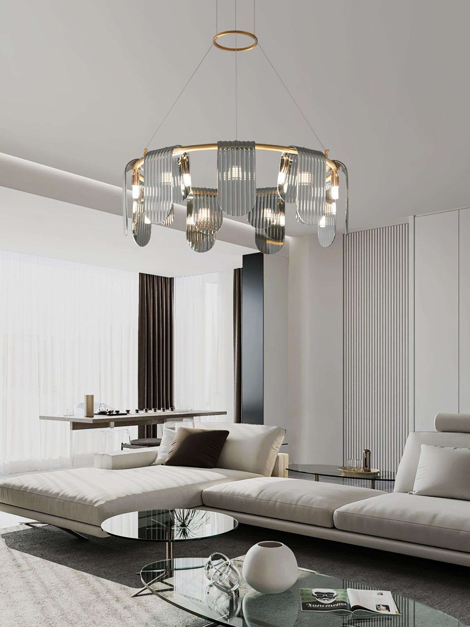 Leo Modern Glass Chandelier - Lamp Outdoor
