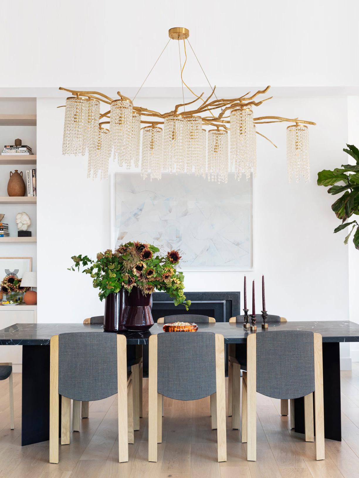 Avvariel Organic Brass Chandelier - Lamp Outdoor