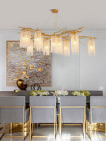 Avvariel Organic Brass Chandelier - Lamp Outdoor