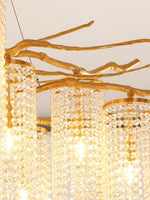 Avvariel Organic Brass Chandelier - Lamp Outdoor
